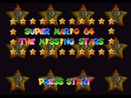 Super Mario 64 - The Missing Stars Title Screen